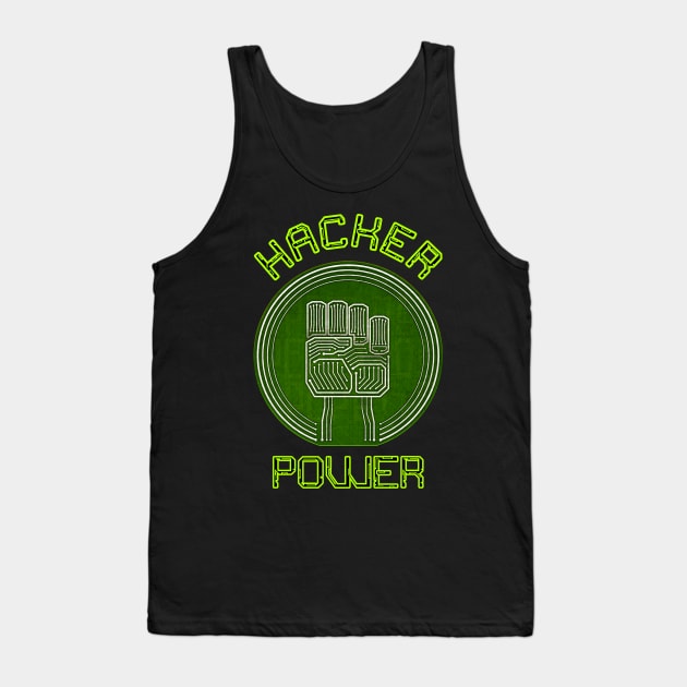 Hacker Power Tank Top by Hacktees